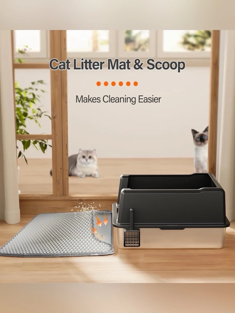 XXXL Stainless steel Cat Litter